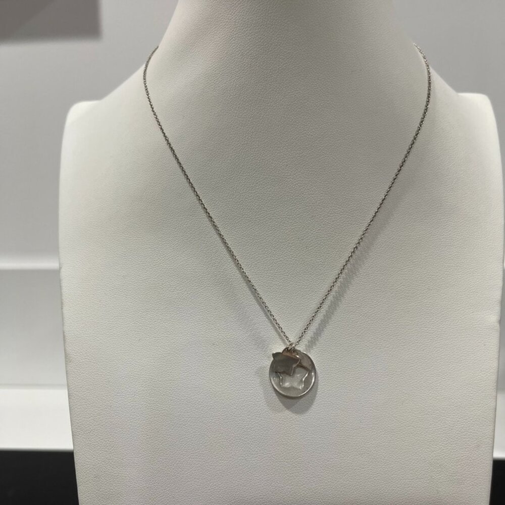 Tiffany & Co., .925 Sterling Star Cutout Necklace (48785)